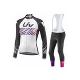 LIV V2 | Ensemble de cyclisme d’hiver PRO pour femme avec cuissard à bretelles