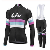 LIV V2 | Ensemble de cyclisme d’hiver PRO pour femme avec cuissard à bretelles