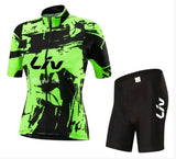 Ensemble Cyclisme BORA | Maillot de Vélo à Manches Courtes + Cuissard